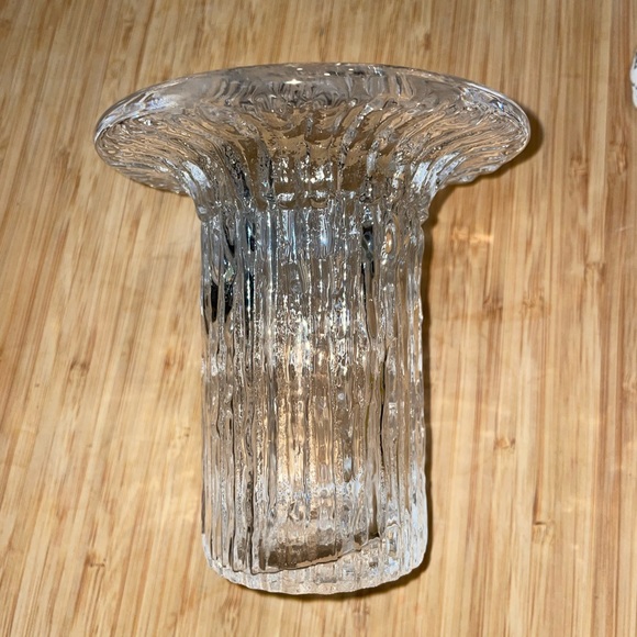 SOLD Vintage MCM iittala Timo Sarpaneva Art Glass Vase Finland Fluted Vertica - Picture 5 of 13